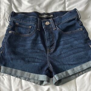 Women's Express Blue Denim Shorts